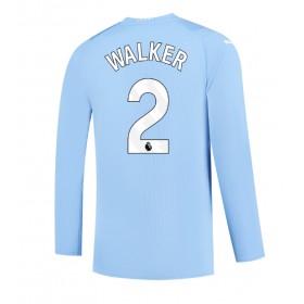 Manchester City Kyle Walker #2 Hemmakläder 2023-24 Långärmad